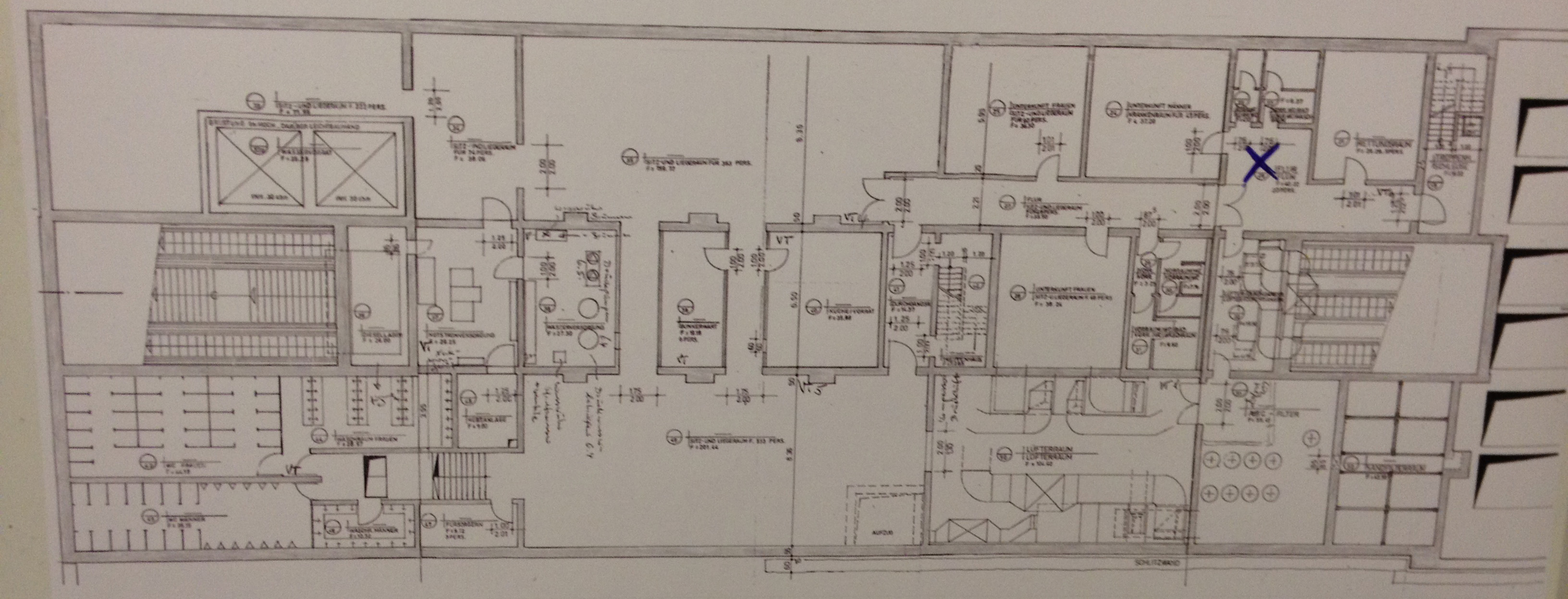 Plan des Untergeschosses